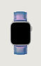 Iridescent blue leather Apple Watch band, IWSTRAP-PUIR