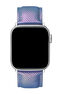 Iridescent blue leather Apple Watch band, IWSTRAP-PUIR