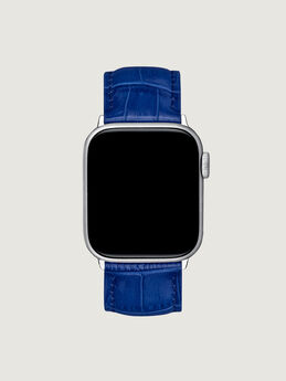 Correa Apple Watch cuero cocodrilo azul, IWSTRAP-BUC,hi-res