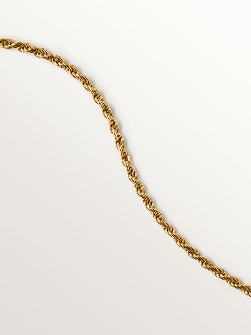 Collar de plata 925 bañada en oro de 18K con corales image number 6