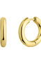 Medium hoop earrings in 18K yellow gold plated silver, J04751-02
