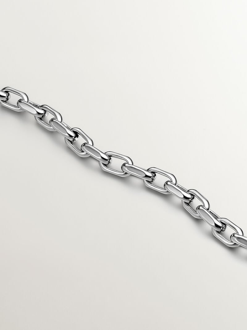 925 Silver Forza Link Chain Bracelet. image number 2
