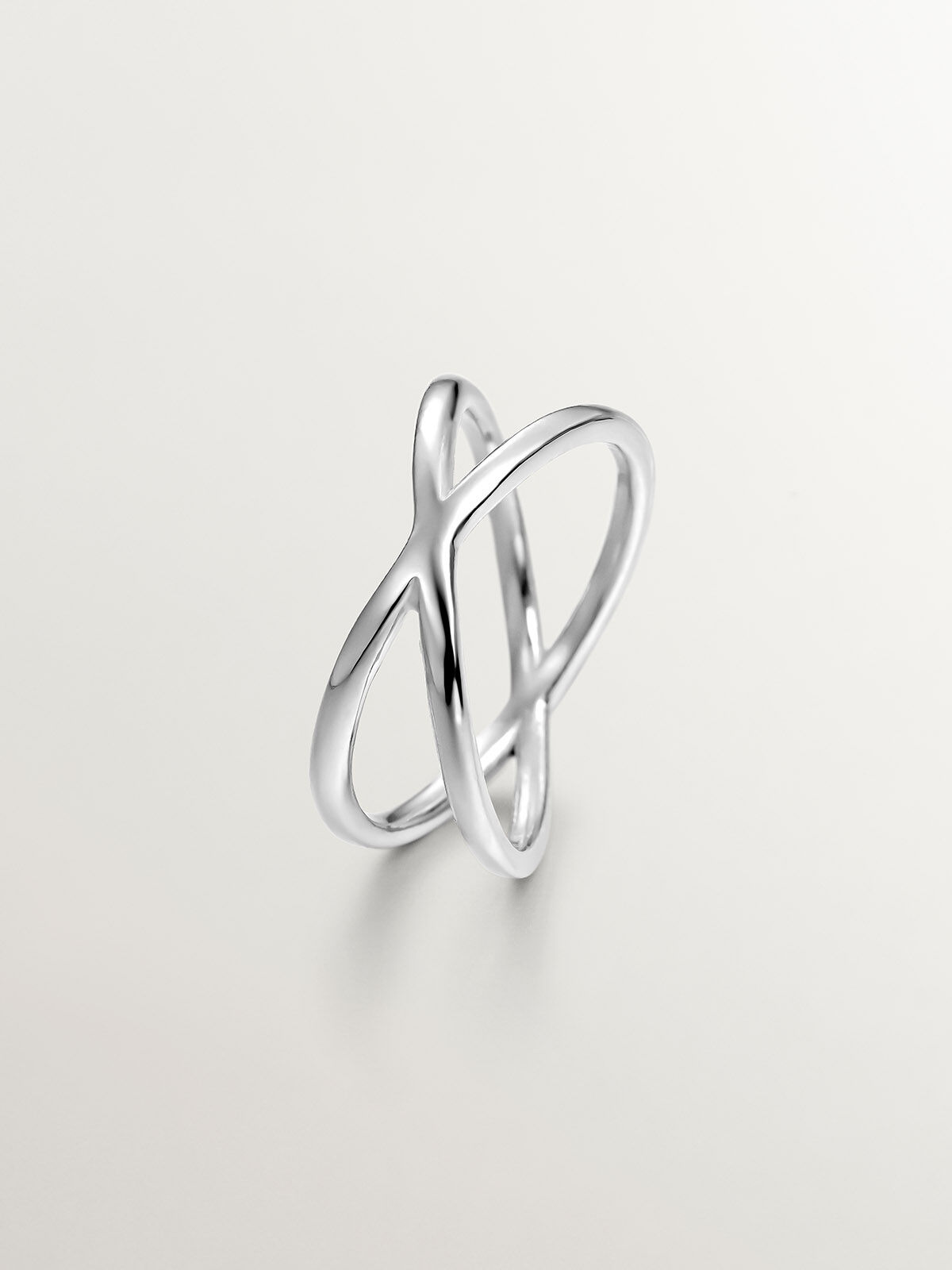 Anillo doble cruzado de plata 925 Aristocrazy