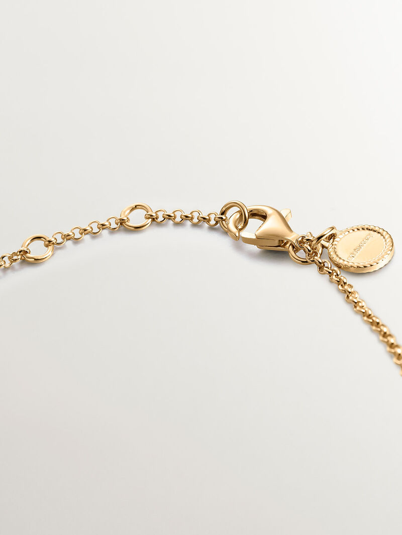 925 Silver bracelet bathed in 18K yellow gold with chameleon image number 6