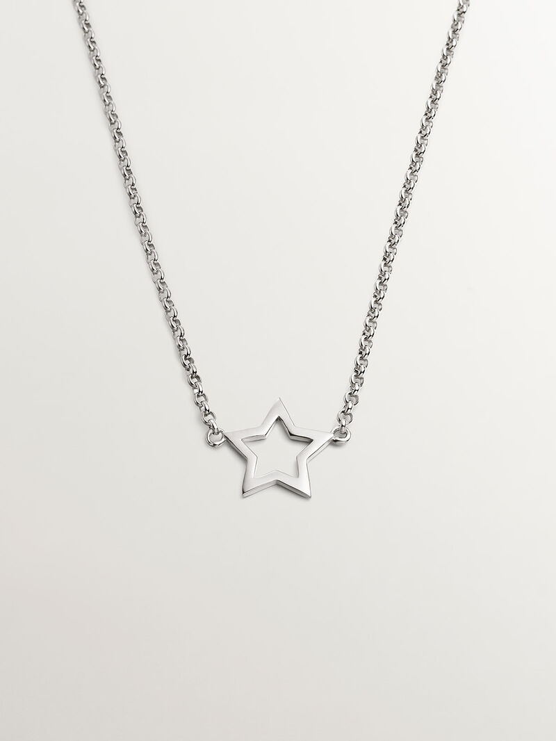 925 Silver pendant with star image number 0
