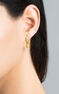 Charm medalla inicial U plata recubierta oro  , J03455-02-U