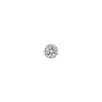 Piercing en or blanc 9 Kt avec un mini diamant, J04289-01-H-S,hi-res