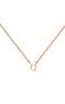 Rose gold Initial Q necklace , J04382-03-Q