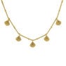 Gold plated shells necklace, J04926-02