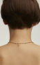 Charm letra M de plata bañada en oro de 18kt con topacios blancos, J05046-02-WT-M