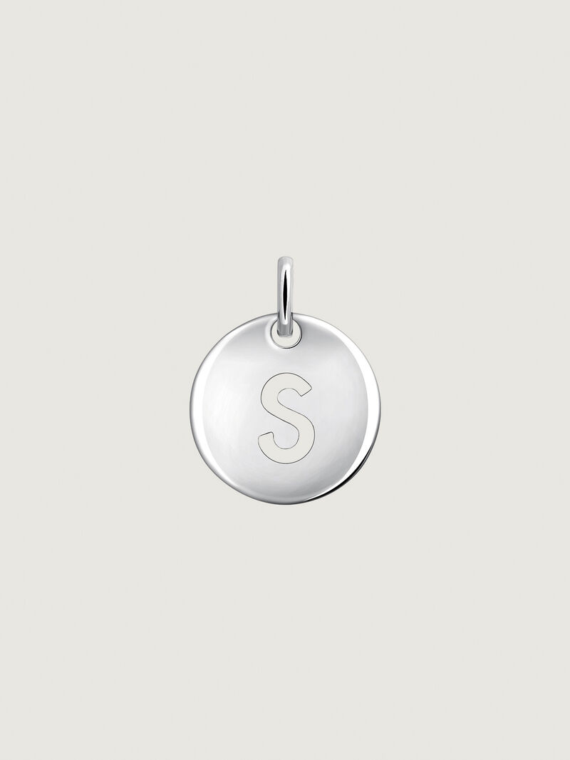 925 Silver Charm with initial S image number 0