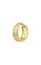 Embossed wide hoop piercing in 9k yellow gold, J05170-02-H