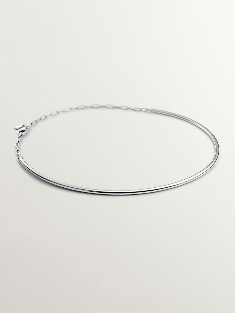 925 Silver Rigid Necklace image number 0