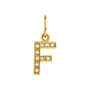 Charm with the letter F, J05046-02-WT-F,hi-res