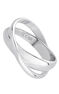 Crossover silver ring, J05227-01