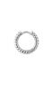 Cable hoop piercing in 9k white gold, J05179-01-H