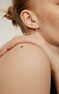 Piercing en or blanc 9 K avec un mini diamant de 0,012 carat , J04289-01-H-S