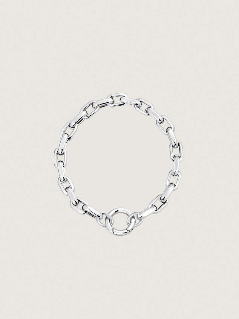 925 Silver Forza Link Chain Bracelet. image number 2