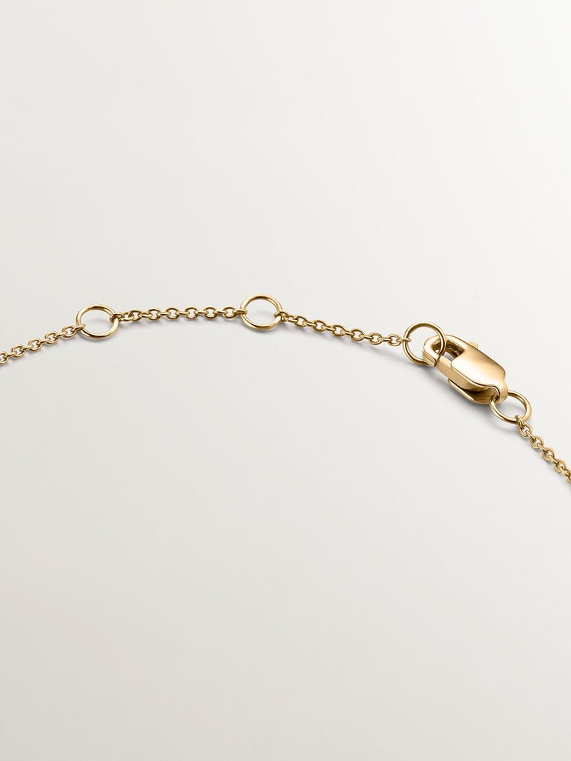 18K yellow gold bracelet with turquoise opals and diamonds. image number 4