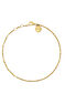 Ball ankle bracelet in gold-plated silver, J05107-02