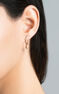 Rose gold-plated silver Y initial medallion charm  , J03455-03-Y
