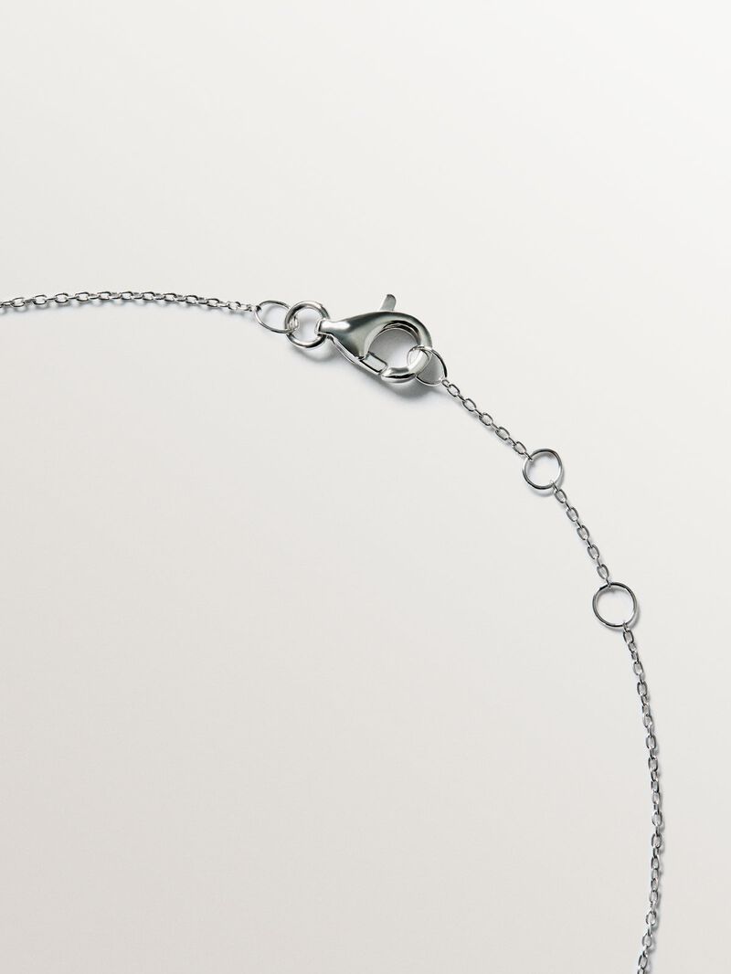 18K white gold solitaire pendant with 0.15ct diamond image number 4
