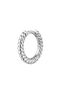 Cable hoop piercing in 9k white gold, J05179-01-H