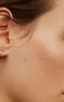 Gold plated topaz climber earring , J04656-02-WT-H