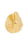 Gold plated geometric wicker ring , J04413-02