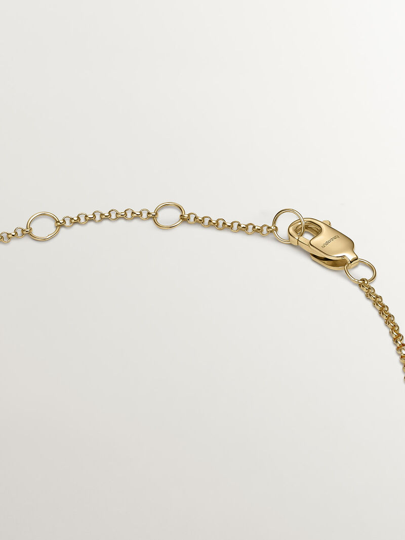 9K Yellow Gold Bracelet with Cross image number 6