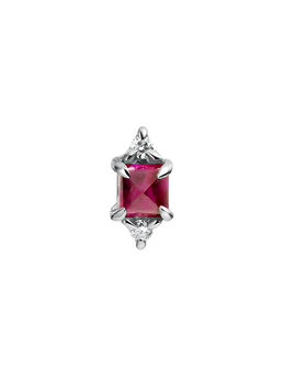 First use 18kt white gold piercing with ruby and 2 diamodns, J05255-01-RU-H-18,hi-res