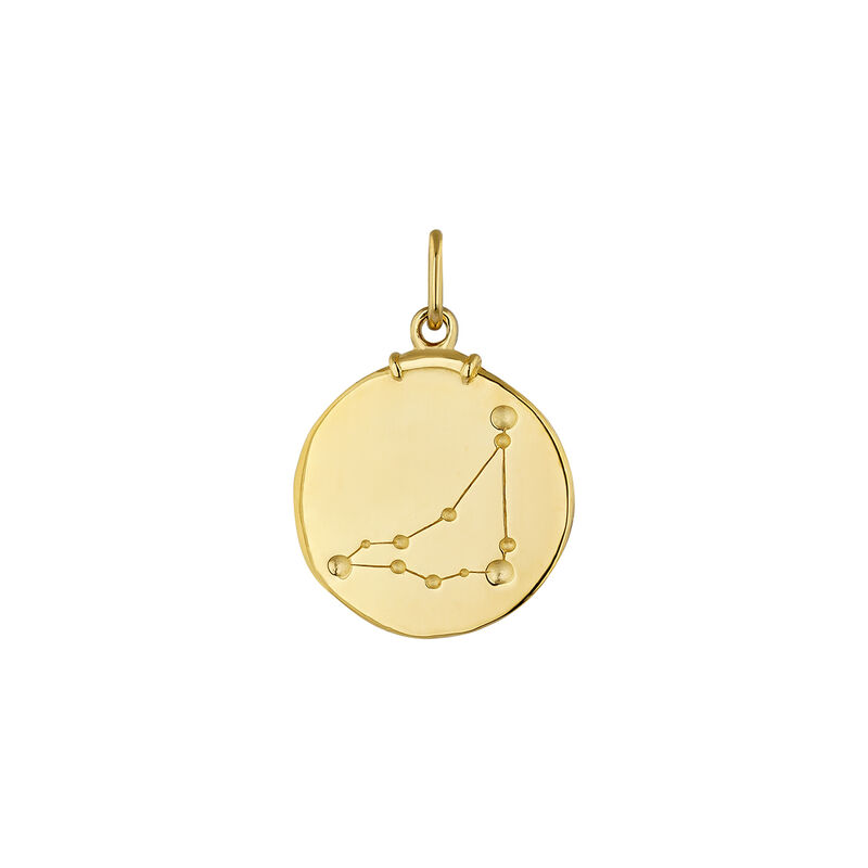 Gold-plated silver Capricorn charm  , J04780-02-CAP, mainproduct