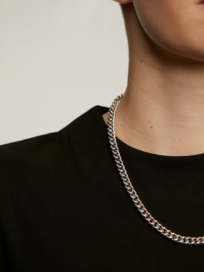 925 Silver Barbed Link Chain image number 1