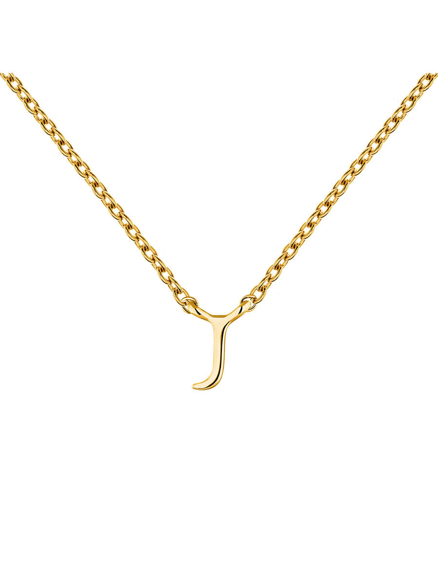 Collar inicial J oro 9 kt , J04382-02-J, mainproduct