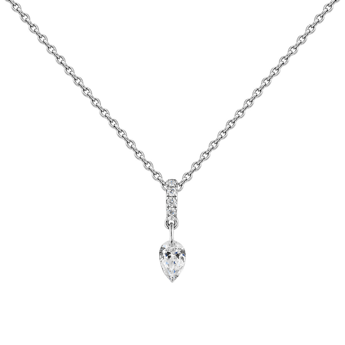 White gold diamonds necklace , J04432-01, mainproduct