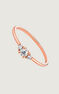 Anillo tres diamantes 0,15 ct oro rosa , J04436-03