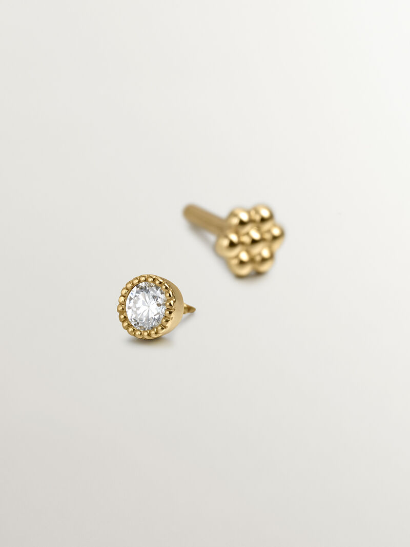 18K white gold piercing with 0.048 cts diamond image number 4