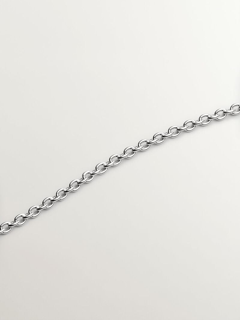 925 silver pendant and 18K white gold with white pearls, white diamonds and gray enamel image number 4