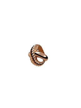 Rose gold smooth and cabled cross ring , J00224-03-NEW,hi-res