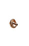 Rose gold smooth and cabled cross ring , J00224-03-NEW