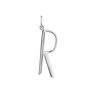 Large silver R initial charm , J04642-01-R