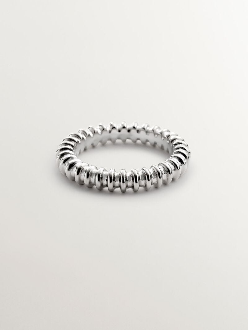 925 Silver Ring with Relief image number 2