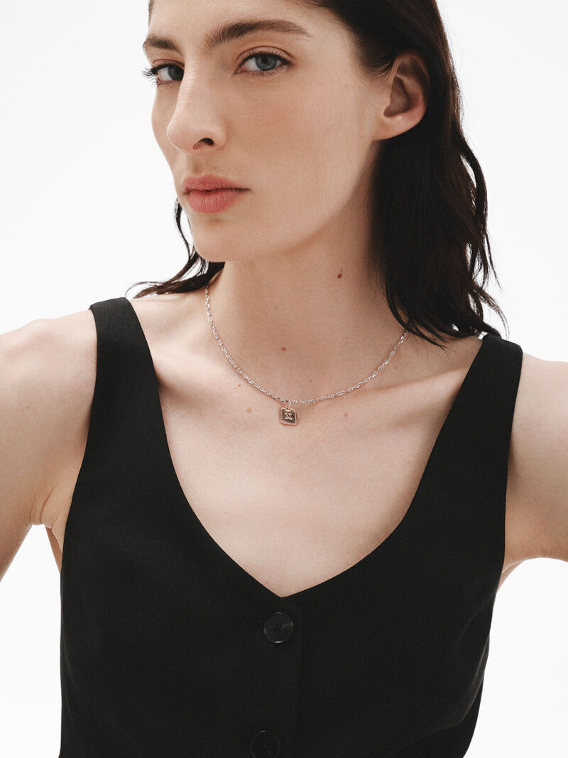 925 silver charm bathed in 18k rose gold with number 10 image number 3