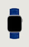 Correa Apple Watch cuero cocodrilo azul, IWSTRAP-BUC