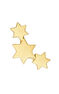9 kt gold star earring piercing , J04520-02-H