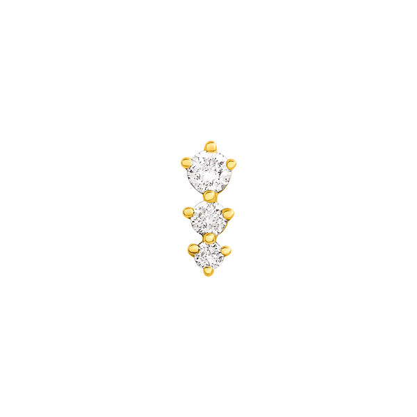 Gold Diamond Triangle Earring 0.055 ct , J03356-02-H,hi-res