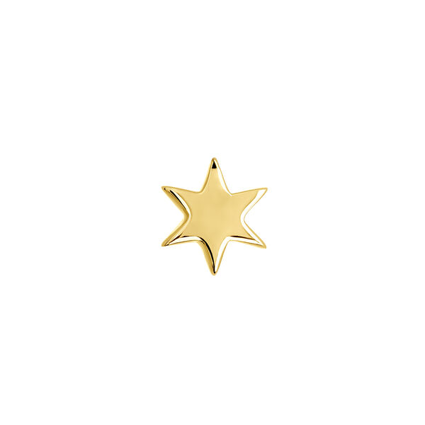 Gold star earring piercing, J03834-02-H,hi-res