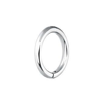 Medium white gold hoop earring piercing, J03843-01-H, hi-res
