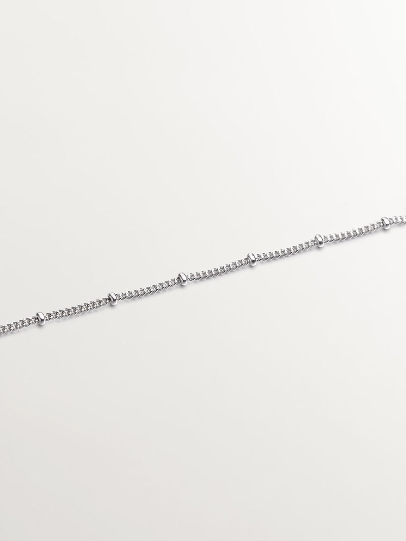 925 Silver chain with small balls image number 4