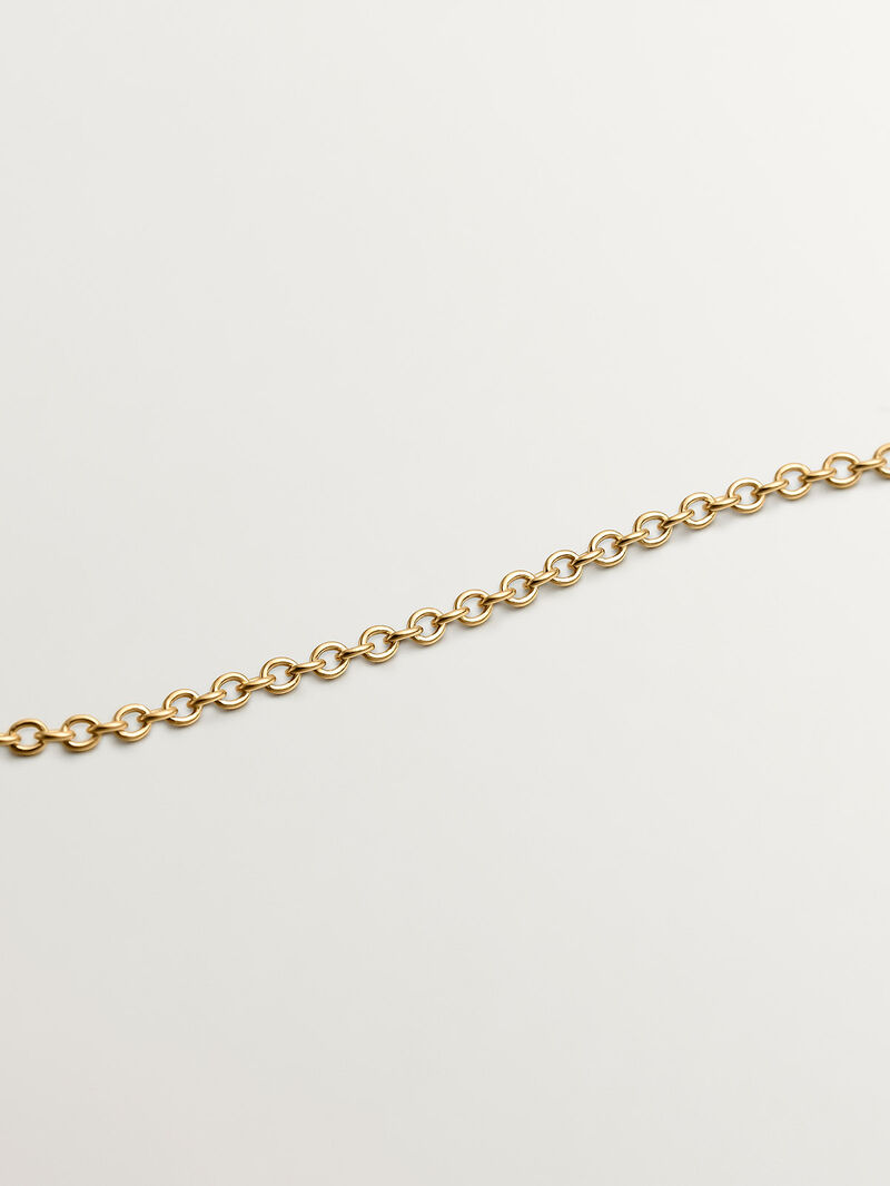 925 silver pendant, dipped in 18K yellow gold with a cross. image number 2